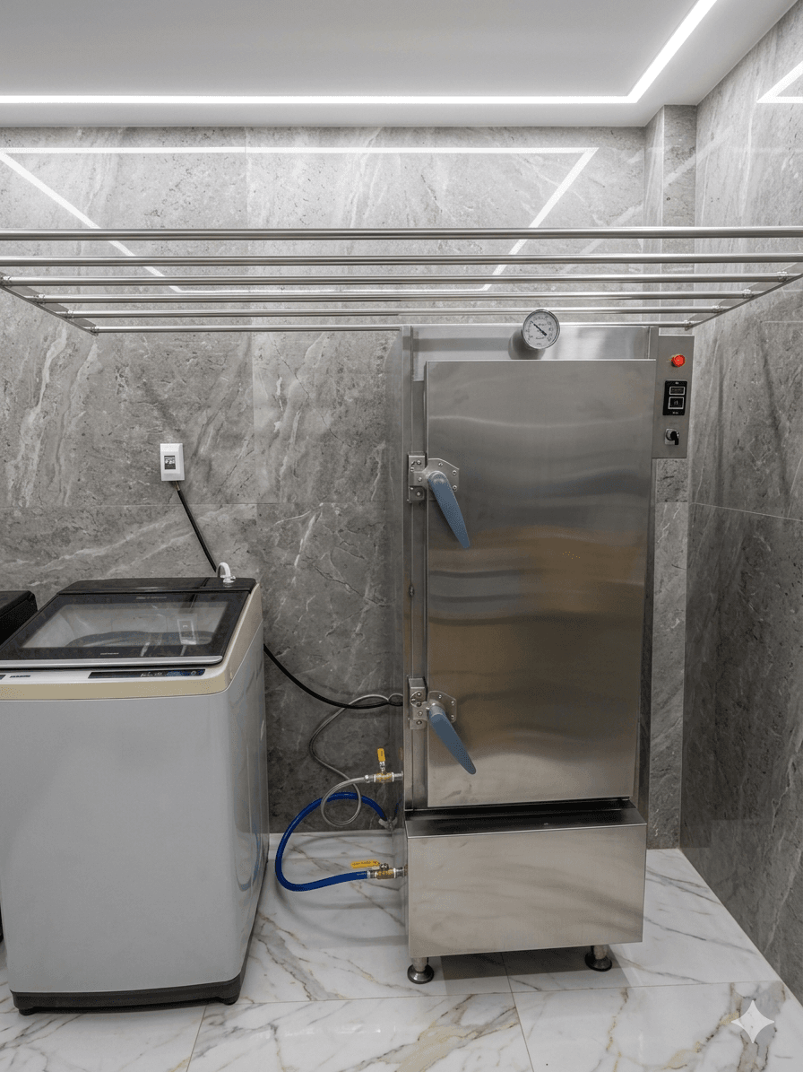 tủ hấp công suất 500 khăn