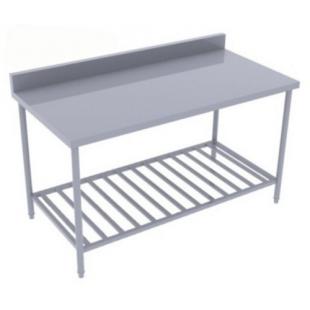 B&agrave;n inox tầng dưới song c&oacute; gờ