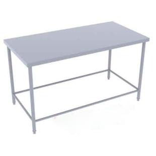 B&agrave;n inox 1 tầng mặt