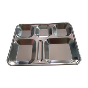 Khay cơm inox m&acirc;m phần 6 ngăn