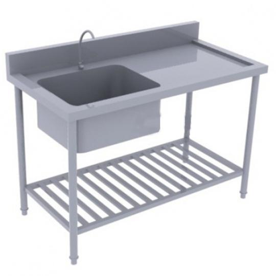 Chậu rửa 1 &ocirc; c&aacute;nh phải c&oacute; kệ dưới