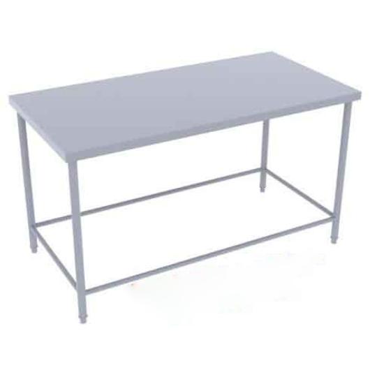 B&agrave;n inox 1 tầng mặt