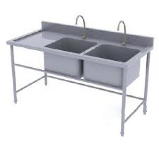 Chậu rửa 2 &ocirc; c&aacute;nh tr&aacute;i