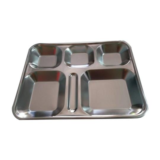 Khay cơm inox m&acirc;m phần 6 ngăn
