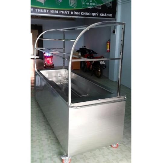 Quầy giữ n&oacute;ng thức ăn k&iacute;nh cong