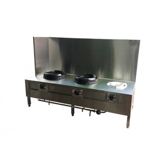 S&agrave;n 2 bếp &aacute; v&agrave; 1 bếp kiềng to