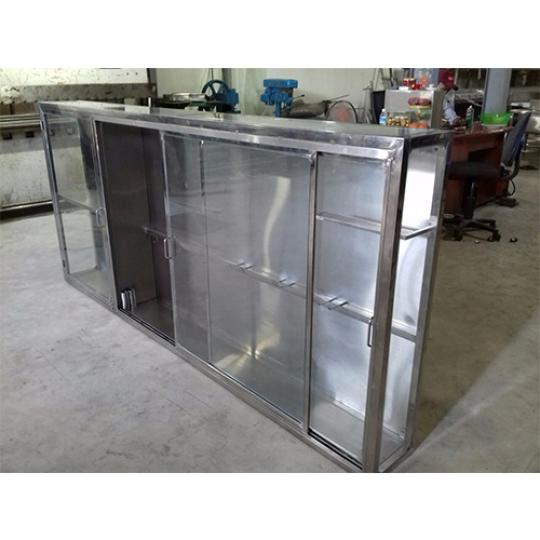 TỦ ĐỰNG DAO THỚT INOX, CỬA K&Iacute;NH